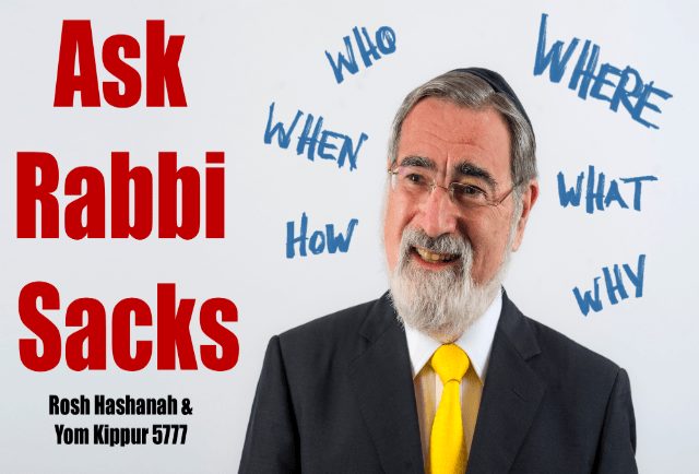 Questions Answered - Episode One | Video | The Rabbi Sacks Legacy