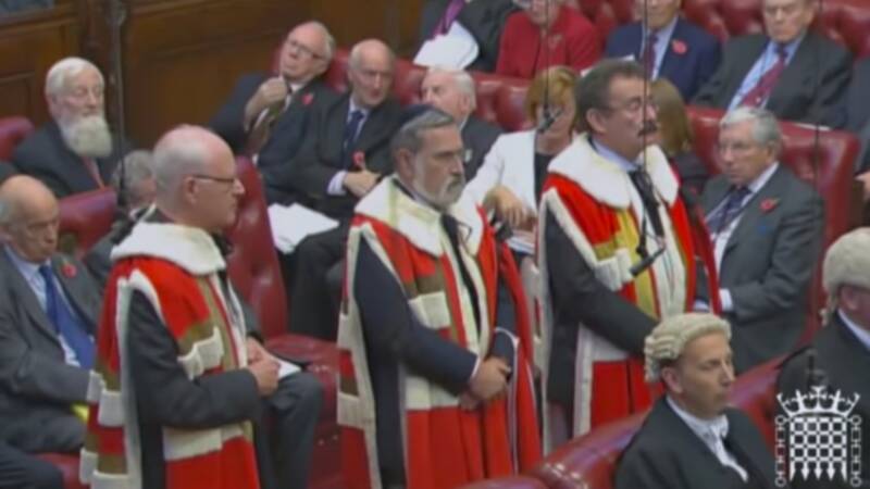 rabbi jonathan sacks house of lords induction first