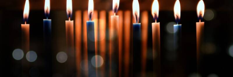 chanukiah candles chanukah lights