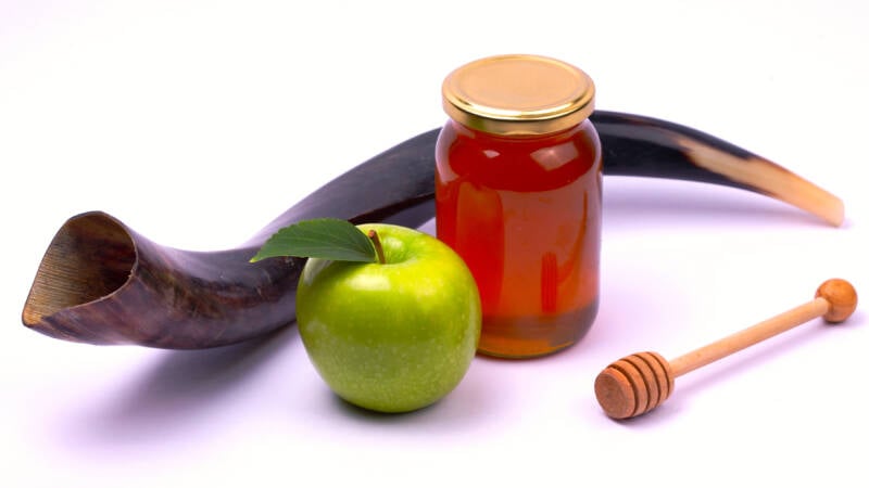 rosh hashanah symbols apple honey shofar elul ellul