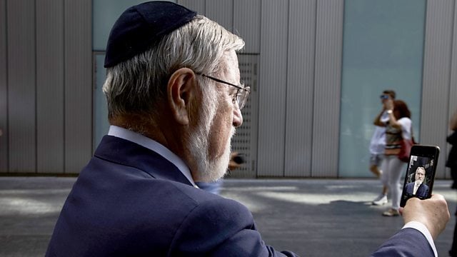 rabbi jonathan sacks selfie bbc morality podcast street phone mobile cellphone photos