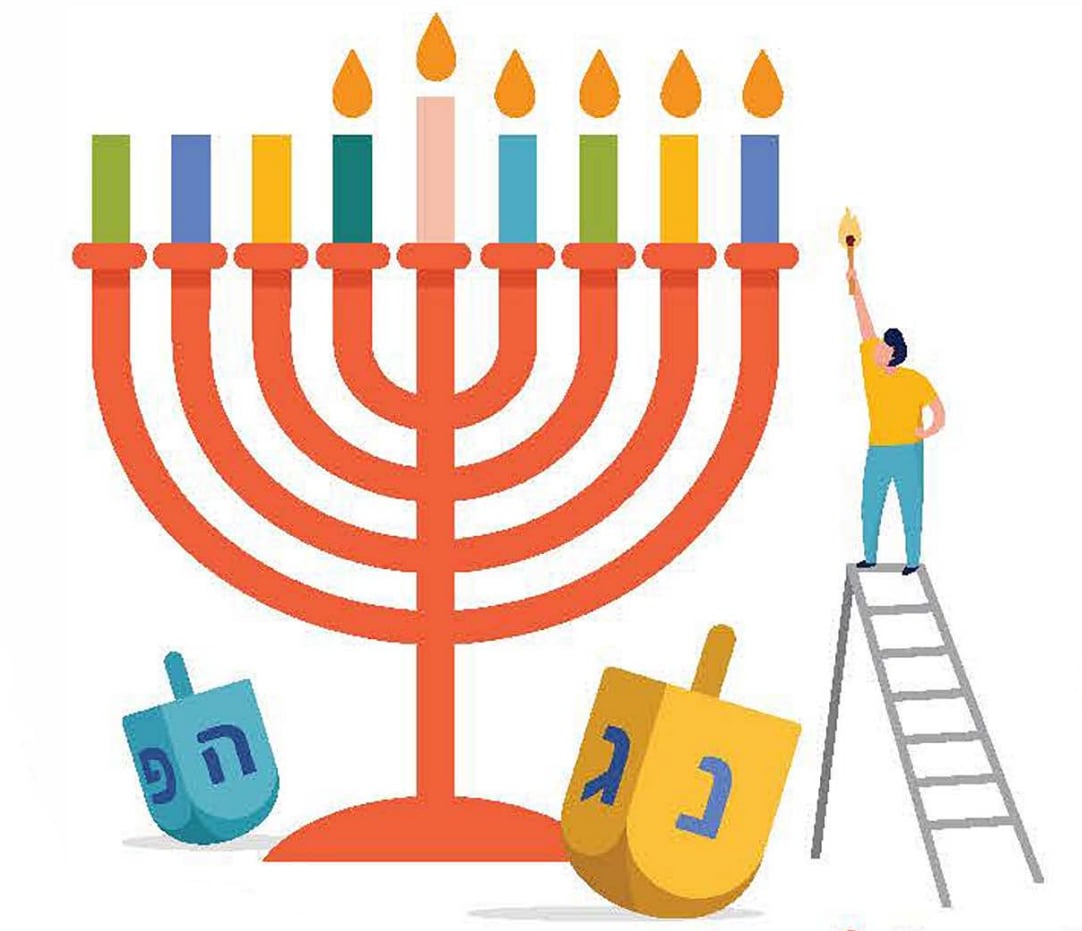 chanukah cartoon hanukkah candles dreidels sevivon chanukiah