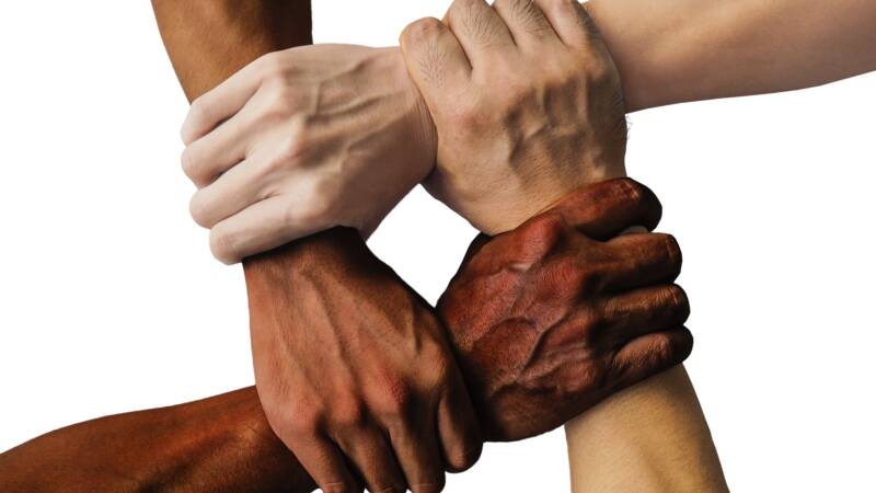 hands united together strong strength community