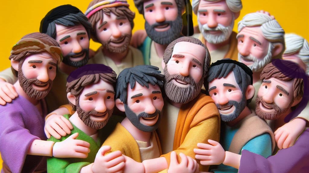 claymation 12 brothers unte yosef yaakovs sons yehuda binyamin edited 2