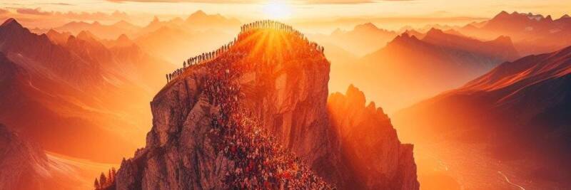 devarim midbar jewish people beni yisrael journey har sinai desert birth of a nation bamidbar jewish learning crowd group dawn sunset horizon destination edited