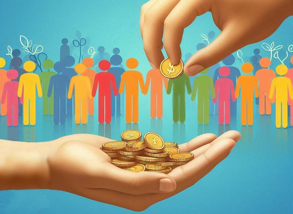 why civilisations give donate tzedakah fail society community caring helpgin hands money cash coins donations handful e1724261261149