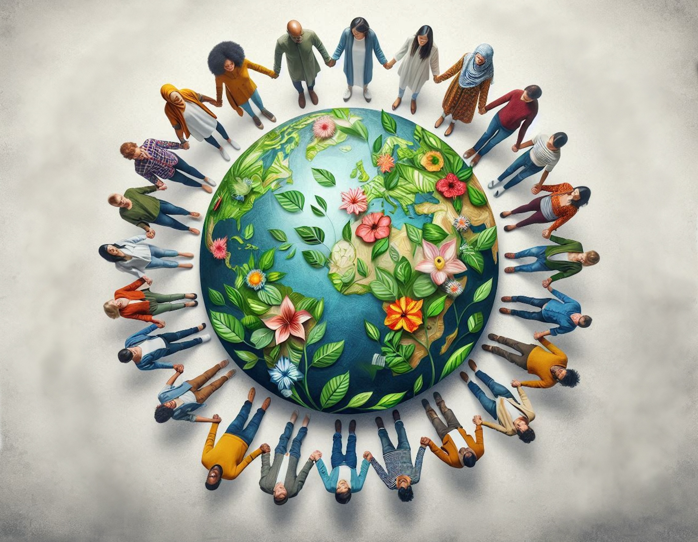 tikkun olam healing the world circle globle earth community healing growth fractures united together flourish improve growing hands