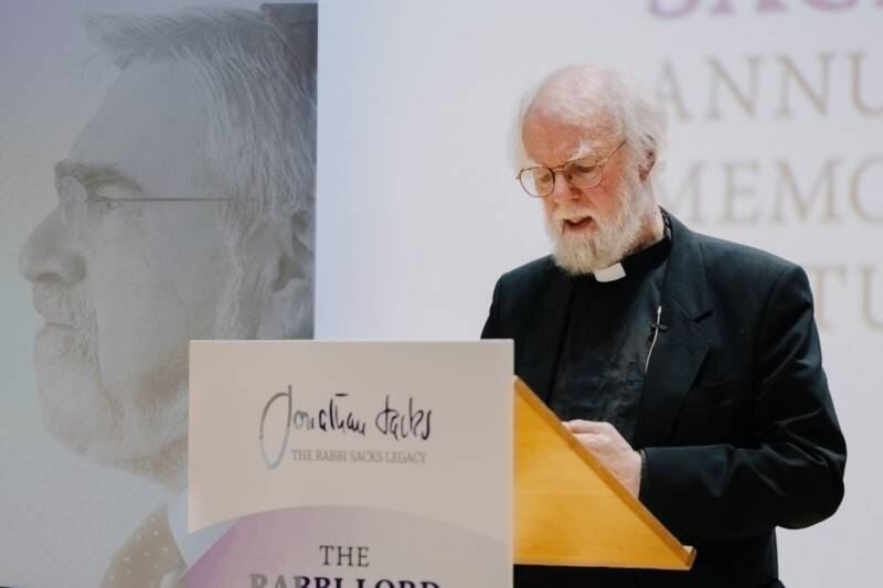 archbishop lord rowan williams at the annual memorial lecture shtender background