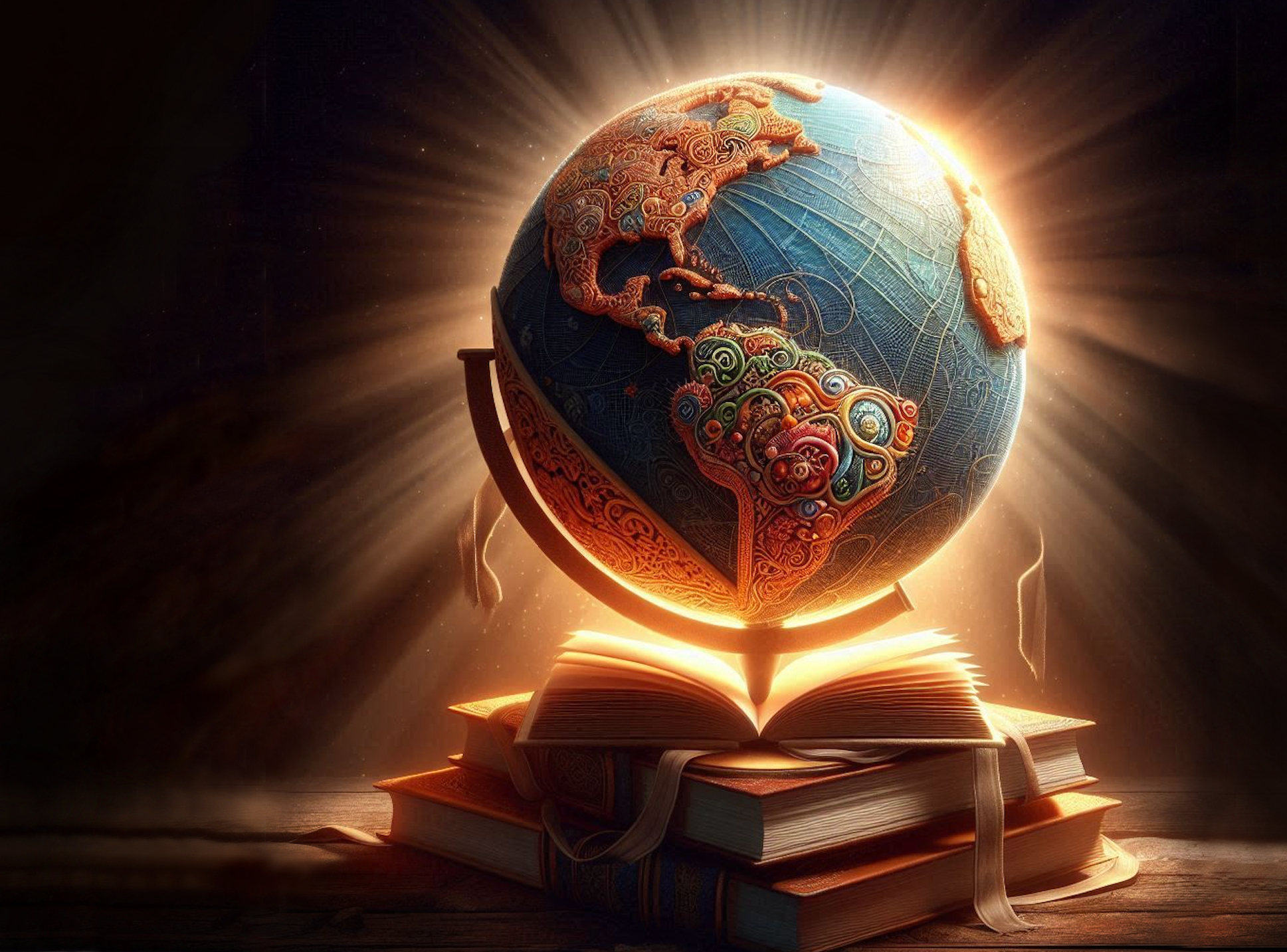 wisdom and knowledge books world globe torah im derech eretz information intellect shining