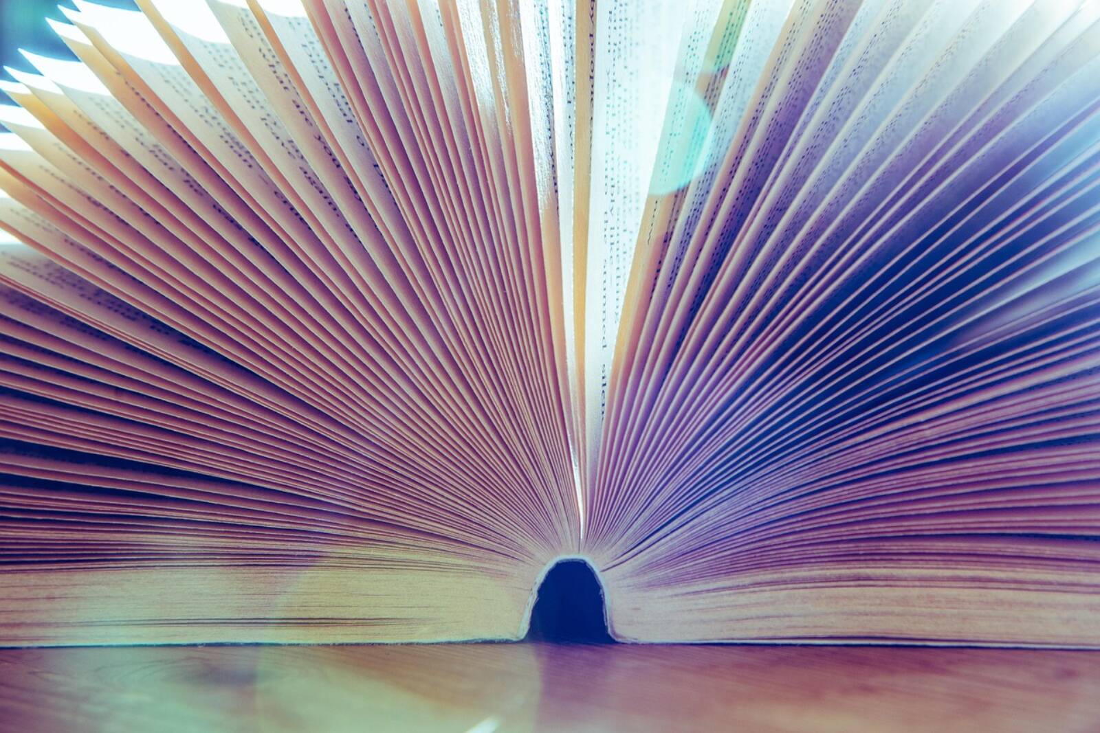 Pages of an open book