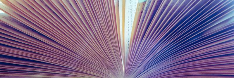 Pages of an open book