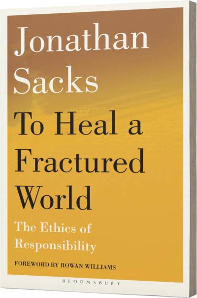 rabbi jonathan sacks to heal a fractured world book cover trimmed