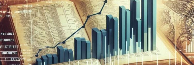 profits and prophets through bar chart financial increase and book of prophetic insights