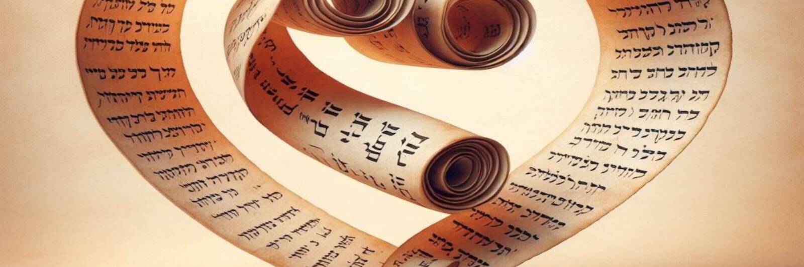 torah scroll eternal unfurling ribbon heart book law text parchment love 2048x1602 1