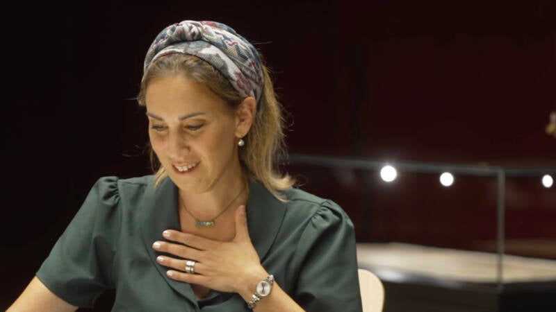 Dr Miriam Feldmann-Kaye at National Library of Israel Museum