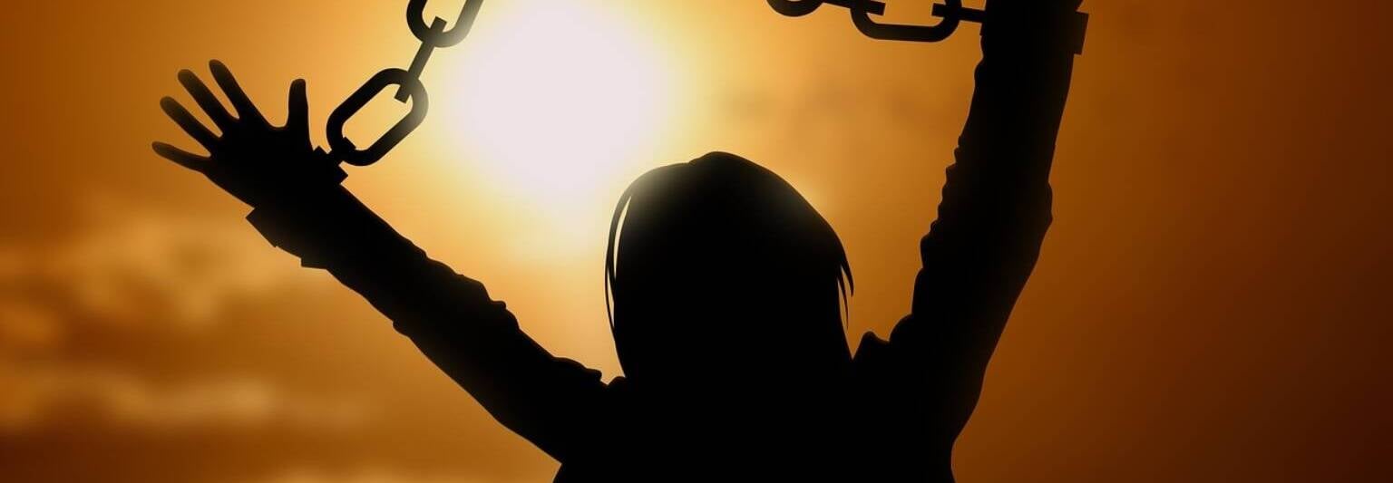 breaking free of chains freedom liberty release force handcuffs