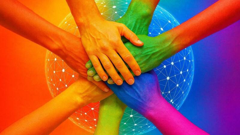 collaboration creation cooperation and building a world together unite and create together 1