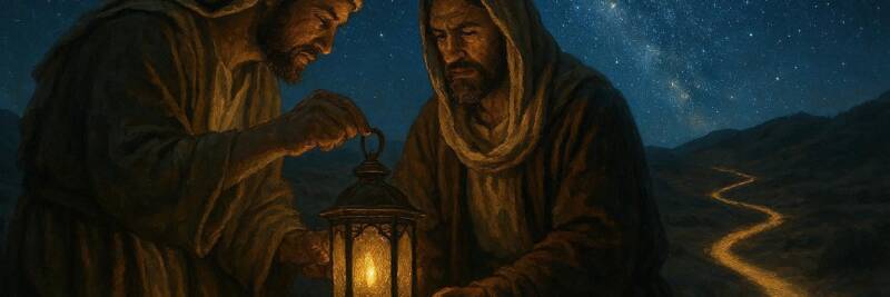 prophet and priest illuminating the way through the desert wilderness moshe and aharon moses aaron leaders lighting the flame and lamp