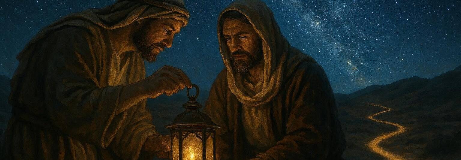 prophet and priest illuminating the way through the desert wilderness moshe and aharon moses aaron leaders lighting the flame and lamp 1