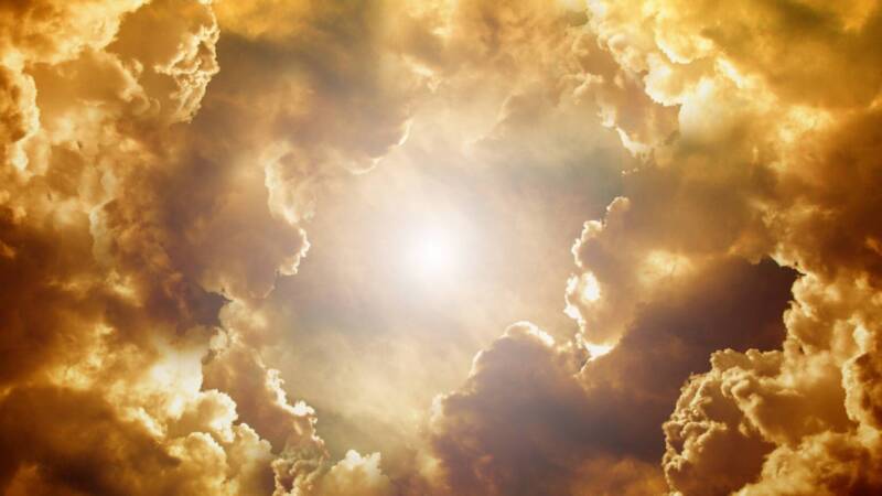 cloud or heavenly encounter with god or clouds of glory spiritual sunlight 1