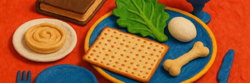 PESACH seder table FE claymation