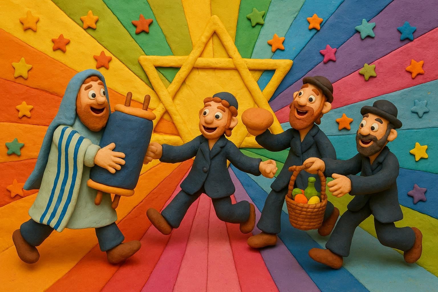 Shemini Atzeret and Simchat Torah claymation FE