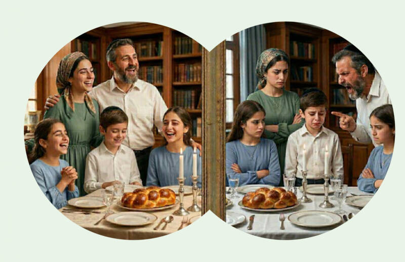 Shabbat atmosphere and family spirit