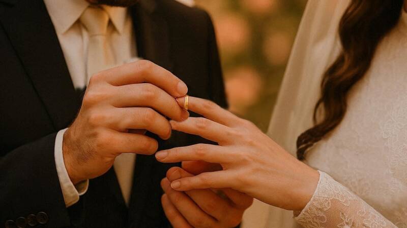 marriage wedding love hands rings groom bride chupah 2