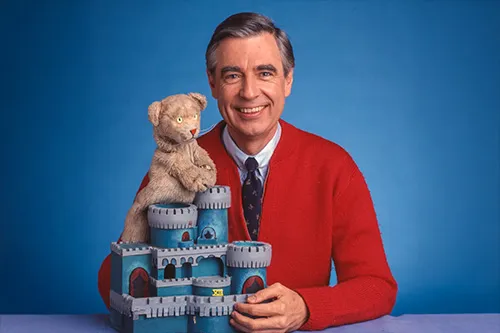 Mr Rogers and puppet