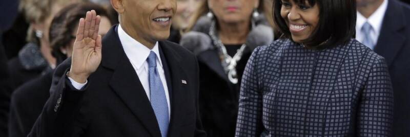president barack obama inauguration with michelle