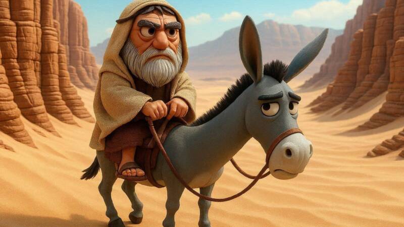 claymation of the bilaam and the donkey balak story bilam