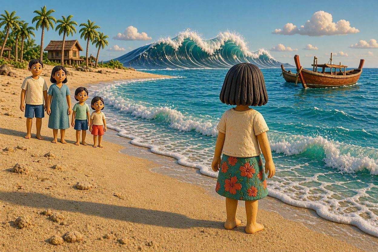 tsunami story of tilly smith on the beach