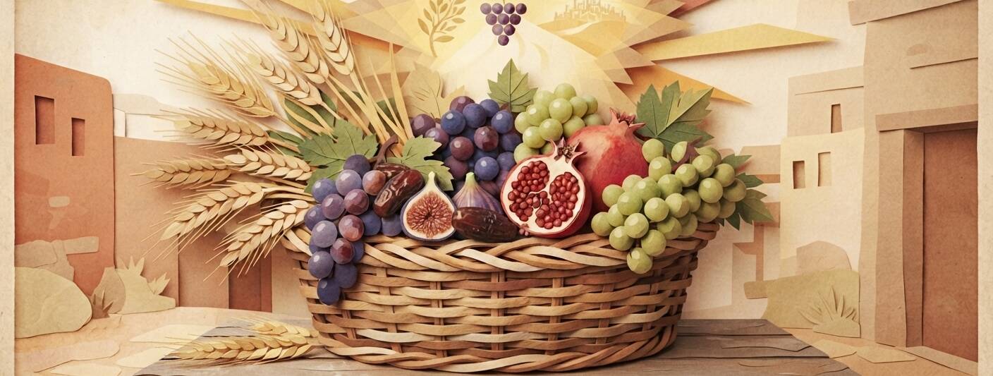 first fruits bikkurim basket of produce