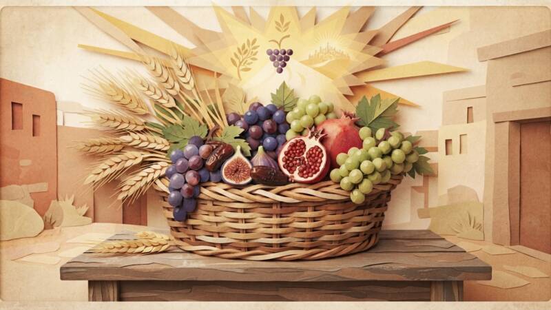 first fruits bikkurim basket of produce