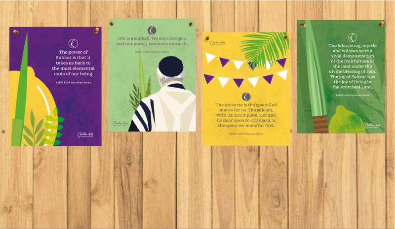 succot posters cover image of succah wall