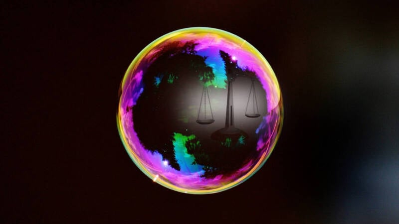 justice world genesis bubble creation scales