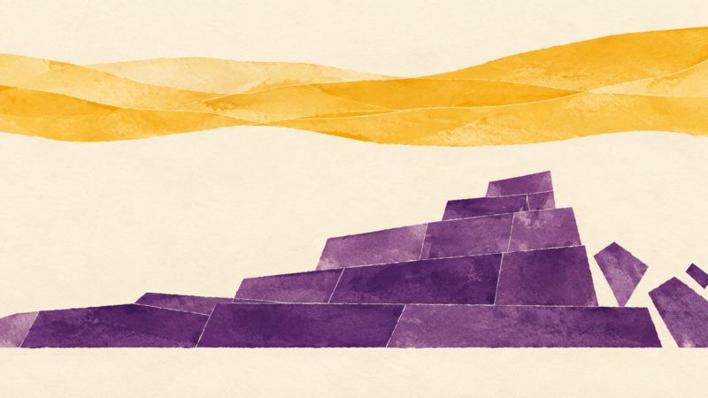 Between earth and heaven abstract watercolour noach babel image